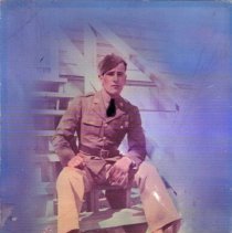 Joseph Mann in khaki uniform.